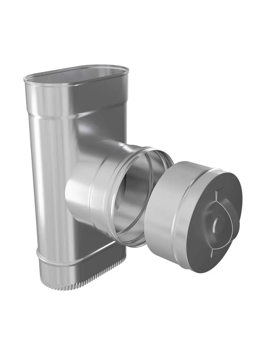 Craft Овал ревизия 90° Ф150 с заглушкой AISI 316 0,5 мм
